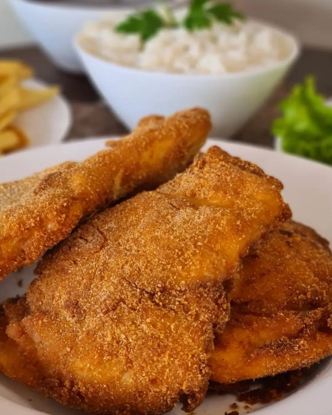 Marmitex Grande Com Bife Milanesa Frango